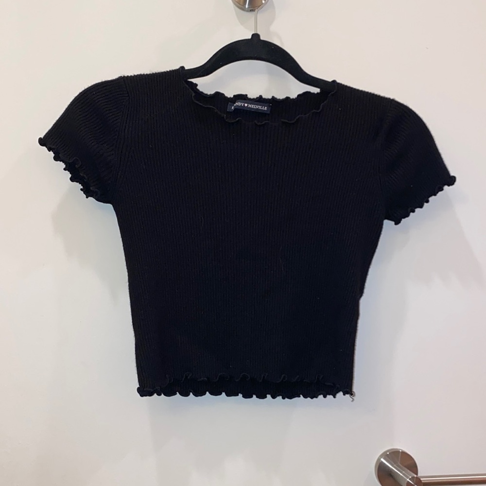 Brandy black crop top